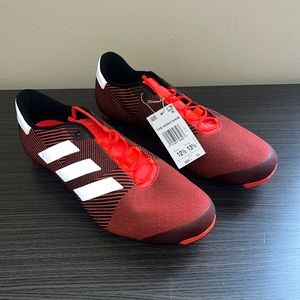 Adidas New Cycling The Road Shoe Size 12.5 M 13.5 W Red, Black, and Grey